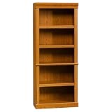 Review Sauder  / Orchard Hills 5-Shelf Library Bookcase - Carolina Oak