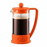 Bodum New Brazil 3-Cup French Press Coffee Maker, .35 l, 12-Ounce, Orange