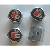 Audi Sline S-line Anti-theft Car Wheel Tire Valve Stem Caps 