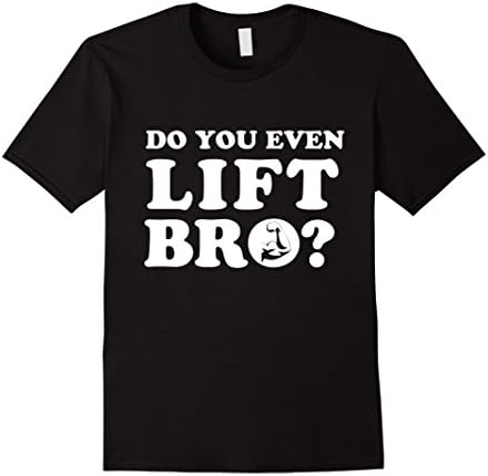 Men's Do You Even Lift Bro Gymnast T-Shirt Small Black