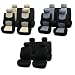 41msa0pP2zL. AA75  Fh fb051114 Multifunctional Flat Cloth Car Seat Covers Front Airbag Compatible and Rear 40/60 Split Beige & Black Color