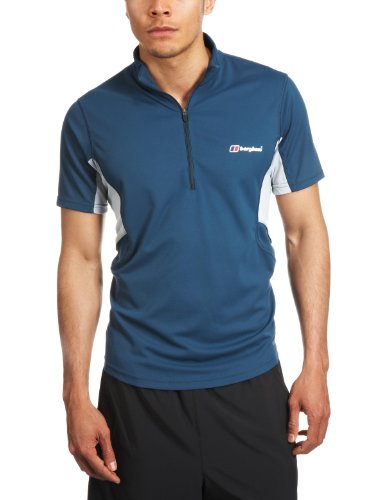 Berghaus Active Baselayer, Herren Kurzarmshirt - Silver/Blue XL Preisvergleich