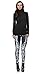 Womens Funky Digital Print Design Graphic Stretch Footless Fashion Leggings (Dark Bionic Legs), One Size