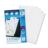 Two-Sided Acid-Free CD Organizer Sheets for Three-Ring Binders, Five per Pack