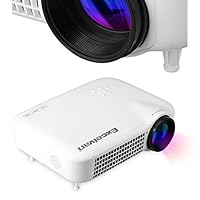 Excelvan 3000 Lumens HD Multimedia LED Projector Support 1080P AV/VGA/HDMI/ATV/USB 1280*800 For Digital Video Games TV Home Movie Theater White for PC DVD TV Box KTV XBOX Camera VCR by Excelvan