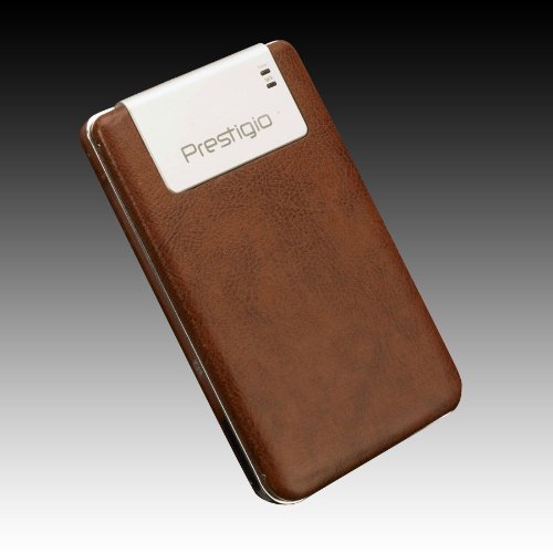 Prestigio PDS2BR640A Data Safe II 640GB externe Festplatte (6,4 cm (2,5 Zoll), 5400rpm, eSATA, USB 2.0) braun