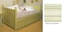 Alligator Enterprises 11023SCDW Twin Scallop Day Bed in Distressed White