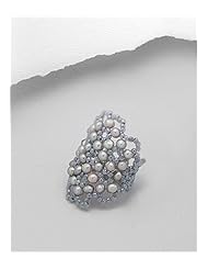 Grey (Dyed) Fresh Water Pearls Ring