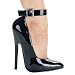 6 Inch Women's Sexy High Heel Shoe Evening Bedroom Shoe Fetish Pump With Ankle Strap