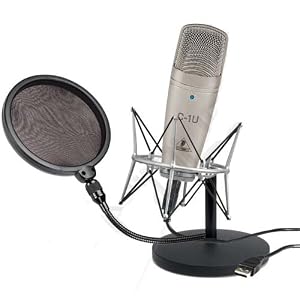 1 Behringer C-1U Studio USB Microphone Bundle by