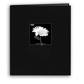Pioneer 8-1/2-Inch-By-11-Inch Deep Black Frame Cover Memory Book