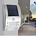 Solar Lights by Moonlight Solar LED Lights, Bright Security Lighting for Outdoor Home Decor, Patio, Deck, Yard, Weatherproof, Solar Power Energy, Sleek Stainless Steel, Dusk Till Dawn/Motion Detector