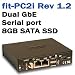 CompuLab fit-PC2i SSD (rev 1.2) Atom Z530 1.6 GHz, RAM 1 GB, SSD 8GB