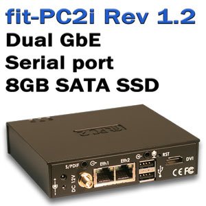 CompuLab fit-PC2i SSD (rev 1.2) Atom Z530 1.6 GHz, RAM 1 GB, SSD 8GB