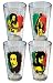 Bob Marley/Pint Glass Set Flag 4-Pack