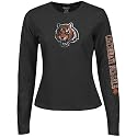 Reebok Cincinnati Bengals Ladies Black Giant Logo Too Long Sleeve T-shirt