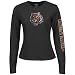Reebok Cincinnati Bengals Ladies Black Giant Logo Too Long Sleeve T-shirt