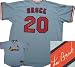 Lou Brock Autographed/Hand Signed St. Louis Cardinals Cooperstown Blue Jersey