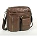 Multi Pockets Top Zipper Shoulder Bag Color: Brown