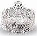 Circleware 2-piece Glass Candy Dish/jar/bowl with Glass Lid and Handle, Estate Collection, Limited Edition Glassware Serveware