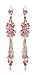 Michal Negrin Elegant Earrings Decorated With Hand Painted B