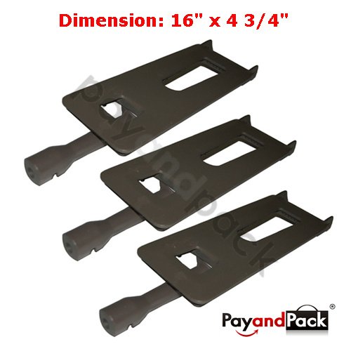 29251 (3-Pack) Gas Grill Replacement Parts Cast Iron Burner for Sams Club, Bakers & Chefs, Grand Hall, Members Mark Model Grills