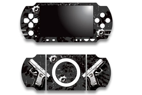 Sony PSP Slim Skin Decal Sticker – Glock Black