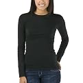 Mossimo Supply Co. Core Long Sleeve Crewneck Top - Ebony