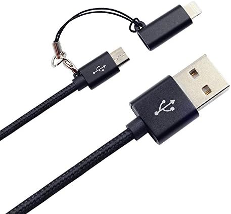 2in1 Iphone/samsung Fast Charging Usb Cable Cord Nylon Braided for Iphone 5 5c 5s 6 6s Plus Samsung Ipod Touch