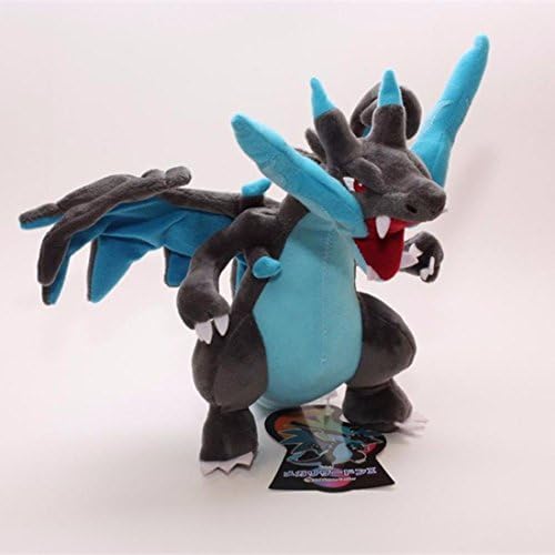 Pokemon Charizard Plush Toy Blue Color Mega Charizard Plush Doll Toys Gifts Blue