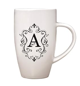 Regal Monogram Tapered Coffee Mug - A