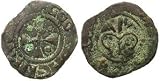 Crusaders, Kingdom of Jerusalem, Henry of Champagne, 1192 - 1197; Bronze Pougeoise