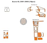 Acura CL Dash Trim Kit 01-03 - 19 pieces - Real Carbon Fiber