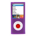 Purple Durable Flexible Soft Silicone Skin Case for Apple ipod Nano 8GB, 16GB 4G 4th Generation