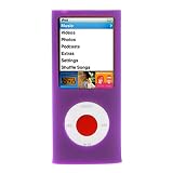 Purple Durable Flexible Soft Silicone Skin Case for Apple ipod Nano 8GB, 16GB 4G 4th Generation