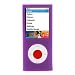Purple Durable Flexible Soft Silicone Skin Case for Apple ipod Nano 8GB, 16GB 4G 4th Generation