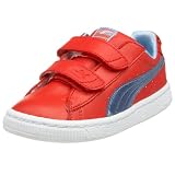 PUMA Infant/Toddler Basket Brights V Sneaker,High Risk Red/Surf The Web Blue/Little Boy Blue,3 M US Infant