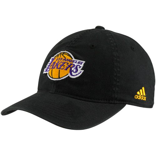 Los Angeles Lakers Black Free Throw Slouch Flex Hat