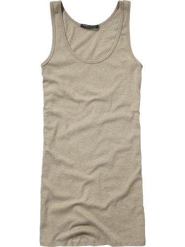 Maison Scotch Damen Top basic jersey tank/woven bag - 11240852703,Gr. 36 (S) (1), Beige (6 Preisvergleich