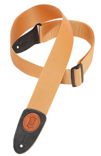Levy\'s Gitarrengurt (Polypropylen, ca. 5 cm breit) goldbraun Preisvergleich
