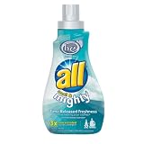 All Small & Mighty HE Laundry Detergent for High Efficiency Washers, Triple Concentrated Liquid, Fresh Rain Scent, 32-Load Bottles (Pack of 9)