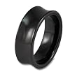 Black Ceramic Ring (8.0mm) - Sizes 8 - 13
