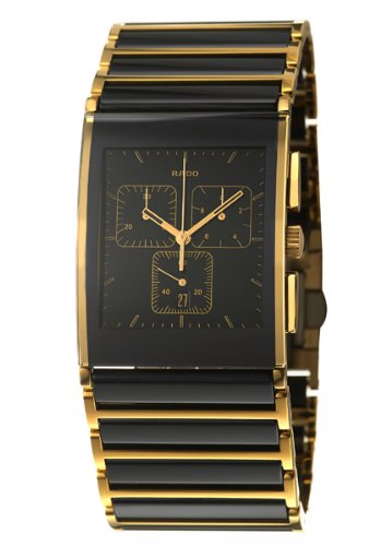 Rado Men's R20851162 Integral Black Ceramic and PVD Bracelet Watch
