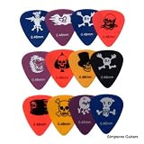 12 x SKULL MONSTER GUITAR PICKS plectrums LIGHT gauge 0.46mm
