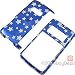 LG enV 2 VX9100 Protector Hard Case Glitter Stars Blue