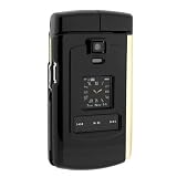 Samsung SCH-U740 Alias Solid Black Crystal Snap On Cover Case with Belt Clip
