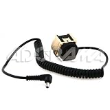 Adorama Off-Camera Coiled Flash Cord (3.28 ft. Max) for Standard Manual Flash with PC Plug