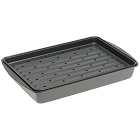 Click here to buy Chicago Metallic Gourmetware 2-Piece Lo-Fat Broiler Pan Set by Chicago Metallic.