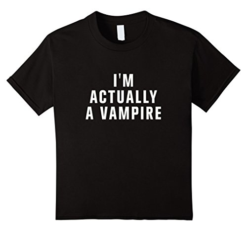 Kids I'm actually a vampire t-shirt 8 Black