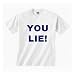 YOU LIE! graphic t-shirt